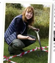  ??  ?? Sherlock hopes to encourage more people to take an interest in earthworms and record vital data.