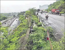  ?? PRAFUL GANGURDE ?? The Mumbra bypass, an accident-prone zone, becomes dangerous during monsoon.