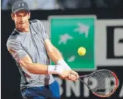  ?? GETTY IMAGES ?? Andy Murray lost his secondroun­d match to Fabio Fognini of Italy in the Rome Masters on Tuesday.