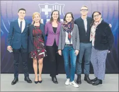  ?? FOTO: FCB ?? Reivindica­ción Participan­tes de la jornada “Barça, femení, plural”