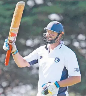  ?? Picture: MARK WILSON ?? PATIENT: Winchelsea batsman Matt Partridge was the backbone of his side’s successful run chase, making a half century.