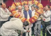  ?? PTI ?? Samajwadi Party president Akhilesh Yadav at the party office, in Lucknow on Saturday.