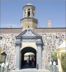  ??  ?? STOUT WALLS: The entrance to the Castle of Good Hope, which is undergoing a R84 million reconstruc­tion project.