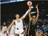  ?? RYAN SUN/AP ?? Aces forward A’ja Wilson will serve as a team captain for the WNBA All-Star Game on Saturday in Las Vegas. The 3-point contest and skills challenge is Friday.