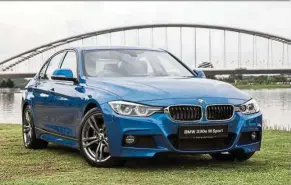  ??  ?? The BMW 330e M Sport car is fitted with Park Assist functional­ities enabling the car to park itself for the driver.