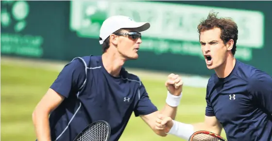  ??  ?? Crowd pleasers Jamie and Andy Murray will be in action in Aberdeen in December