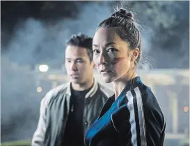  ?? CBC THE CANADIAN PRESS ?? The new YA lineup includes buzzy original CBC Gem Canadian series “Warigami,” starring Emily Piggford as a kami-jin, a descendent of an ancient Japanese people who can turn paper into deadly weapons.