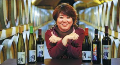  ?? PROVIDED TO CHINA DAILY ?? Wang Fang, owner of Ningxia-based Kanaan Winery. Ningxia is now widely deemed the nation’s top wine region.