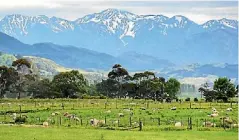  ?? KAIKOURA COAST TRACK ?? The track goes through private farmland at Conway Flat, near Kaikoura.