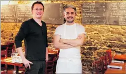  ?? JOHN MAHONEY/ GAZETTE FILES ?? Brothers Benjamin, left, and Benoit Lenglet’s Au Cinquième Péché on St. Denis St. will serve a $39 menu featuring two choices per course: diners can choose between starters of poutine with seal merguez and marinated trout with fried smelts, then either...