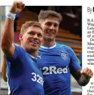  ??  ?? STAYING POWER: Waghorn is happy at Rangers