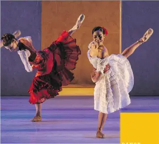  ??  ?? The use of heavy, colourful flounced skirts and an austere but faintly Moorish set added to the appeal of the Miami City Ballet’s version of Carmen at Southam Hall.