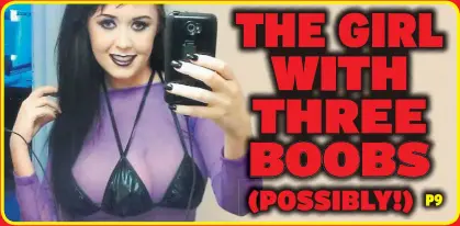 The girl with three boobs