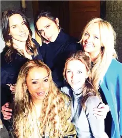  ??  ?? The Spice Girls (clockwise from top left) Mel C, Victoria Beckham, Emma Bunton, Geri Horner, and Mel B. — Instagram photo