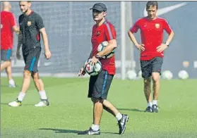  ?? FOTO: FCB ?? Valverde ha decidido un cambio de fechas para ganar tiempo de preparació­n