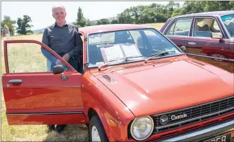  ??  ?? Michael Timmons with his 1979 Daihatsu Charade.