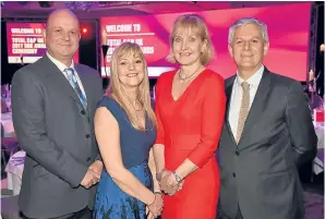  ??  ?? Nick Readman, Lorraine Smith, Deirdre Michie and Pierre Cuisnier