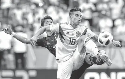  ??  ?? James Rodríguez, que no fue titular ante Japón por una molestia, iría desde el inicio ante Polonia. Colombia lo necesita.
