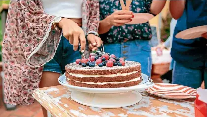  ??  ?? It’s a piece of cake. Eat it, don’t eat it. I don’t care. What’s ‘‘naughty’’ is making food another thing to give yourself a hard time about.