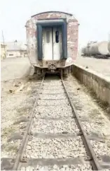  ?? ?? An abandoned coach at Kano railway station