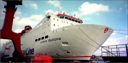  ??  ?? The Rosslare-Fishguard service has been ‘temporaril­y’ suspended, while the Stena Europe covers Dublin-Holyhead.