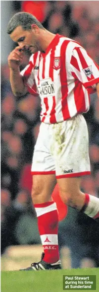  ??  ?? Paul Stewart during his time at Sunderland