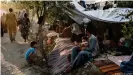  ??  ?? Many of those fleeing fighting are internally displaced and have not left Afghanista­n