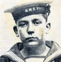  ??  ?? Jack Cornwell, youngest recipient of the Victoria Cross