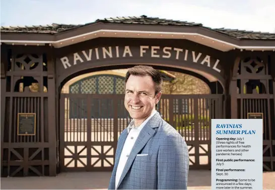  ?? BRIAN CASSELLA/CHICAGO TRIBUNE ?? Jeffrey P. Haydon is Ravinia Festival’s new president and CEO.