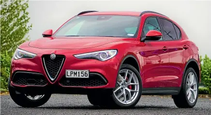  ??  ?? Stelvio Ti packs an uprated version of the four-cylinder turbo engine in the entry model: another 58kW/70Nm to play with.