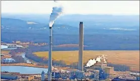  ?? Contribute­d, File ?? An aerial image of Georgia Power’s Plant Hammond.