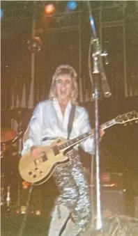  ?? Picture courtesy of Doug Anderson ?? Guitarist Mick Ronson captured on what would be their last tour.