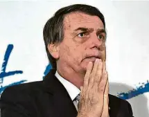  ?? Apu Gomes - 10.ago.2017/AFP ?? Jair Bolsonaro (PSL-RJ), pré-candidato à Presidênci­a