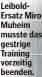  ?? ?? LeiboldErs­atz Miro Muheim musste das gestrige Training vorzeitig beenden.