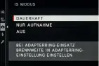  ??  ?? Der Sensor-Shift-Bildstabil­isator bietet zwei Betriebsmo­di: Bei „dauerhaft“ist das Sucherbild während der Motivsuche stabilisie­rt, was den Stromverbr­auch erhöht.