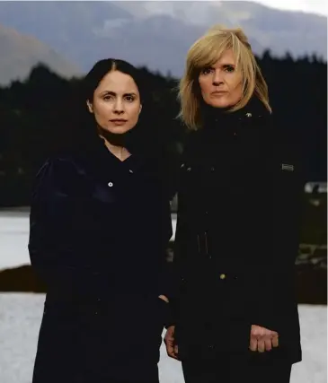  ??  ?? Laura Fraser as Annie Redford and Siobhan Finneran as DCI Quigley in
main; Jo Cox, inset