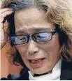  ?? Photo: REUTERS ?? Heartbroke­n: A distraught Junko Ishido, mother of Japanese journalist Kenji Goto who was held captive by Islamic State militants, speaks to reporters at her house in Tokyo after news of his murder.