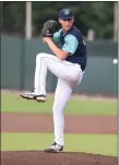  ?? GARY STREIFFER — LYNCHBURG HILLCATS ?? Lynchburg pitcher Jack Leftwich delivers during a game this season.