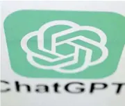  ?? /Reuters ?? Not so smart: ChatGPT lacks the ability to think abstractly or to innovate in the true sense.
