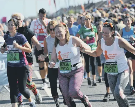  ??  ?? Great North Run organisers feel ‘optimistic’ the event will go ahead as planned this year.