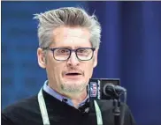  ?? AP - Michael Conroy, file ?? Falcons general manager Thomas Dimitroff has a tradition of pulling off draft-day trades, which will likely be the case again this year.
