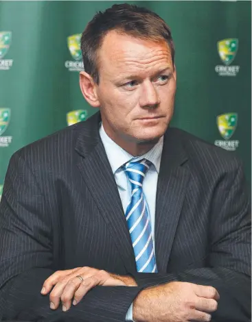  ??  ?? FIRING LINE: Pat Howard has been axed as the Australian cricket team’s head of high performanc­e.