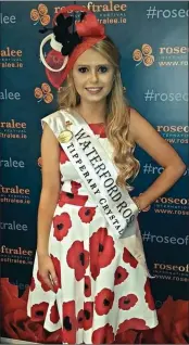  ??  ?? Waterford Rose, Chloe McGrath wearing one of Berr Upton’s creations.