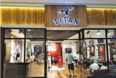  ??  ?? THE TITAN store at Conrad Hotel Manila, one of its nine standalone stores in the country.