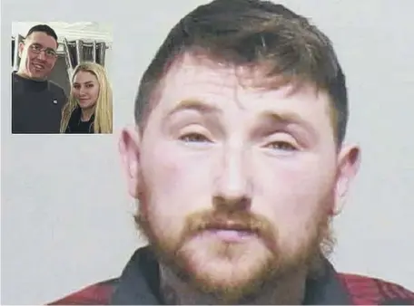  ??  ?? Christophe­r Sanderson has been jailed after crashing a car that Michael Armstrong, inset, pictured with daughter Rebecca, was travelling in.