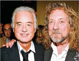  ?? ESPECIAL ?? Jimmy Page y Robert Plant han negado las acusacione­s