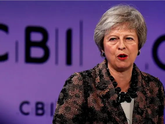  ??  ?? The CBI, which represents more than 190,000 businesses, publicly backed the prime minister but officials are privately saying something different (AFP/Getty)