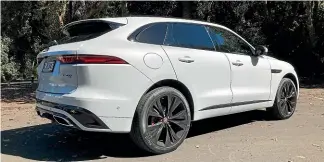  ?? NILE BIJOUX/STUFF ?? If you want a reasonably priced medium SUV that also happens to be surprising­ly brisk, the F-pace P400 should be on your list.
