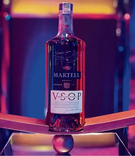  ?? — MICHAEL CHEANG/The Star ?? The Martell VSOP Aged In Red Barrels is set to replace the current VSOP worldwide.