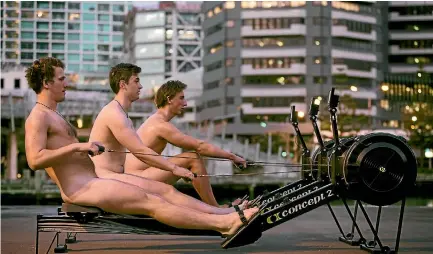  ?? PHOTO: SUPPLIED ?? The rowers of Wellington Rowing Club bare all in a fundraisin­g calendar to help raise awareness for mental health.